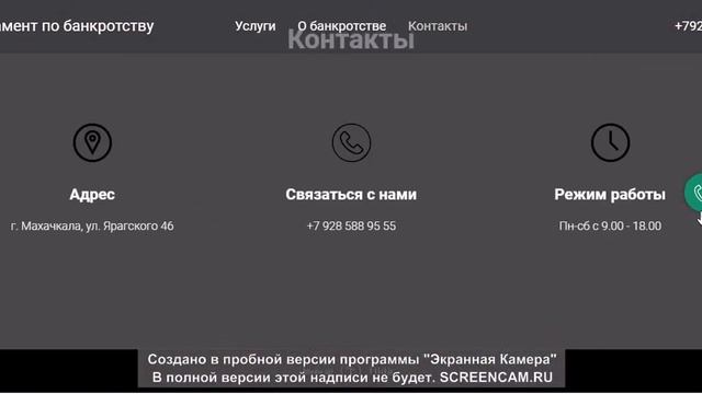 Обзор сайта юридическая тема