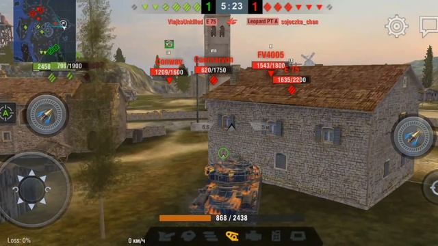 tank strv K epic win. world of tanks blitz