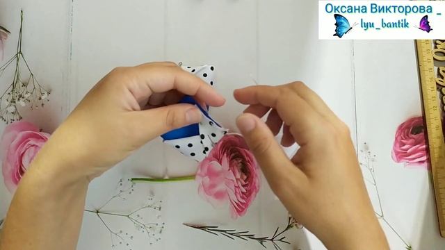 Очень красивые бантики в школу из репсовой ленты