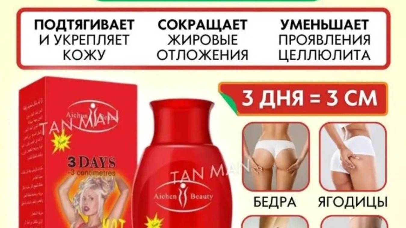 Антицеллюлитный крем..Обзор.