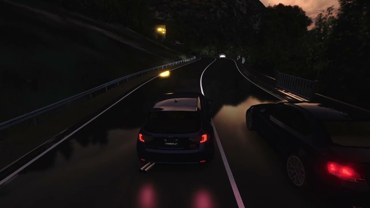Assetto Corsa Subaru Impreza (4k Ultra realistic graphics+RAIN+PPF Le Man)