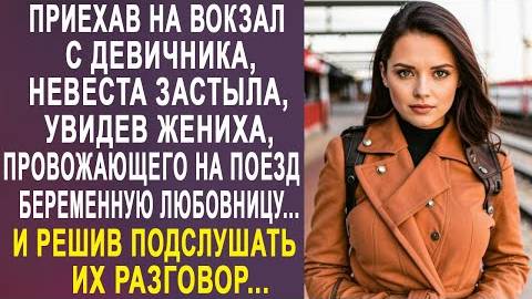Приехав на вокзал с девичника, невеста застыла, увидев жениха, провожающего на поезд беременную...