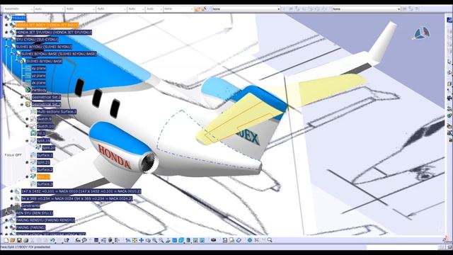 HONDA JET 7777 CATIA V5 FAINAL