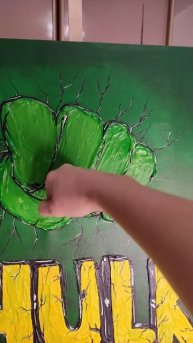 Интерьерная картина Халк #картина #творчество #draw #art #рисую #интерьернаякартина #халк #marvel