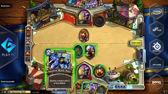 [Aniventure 2015] Hearthstone Redeemer vs TorkvemadaBG игра 1