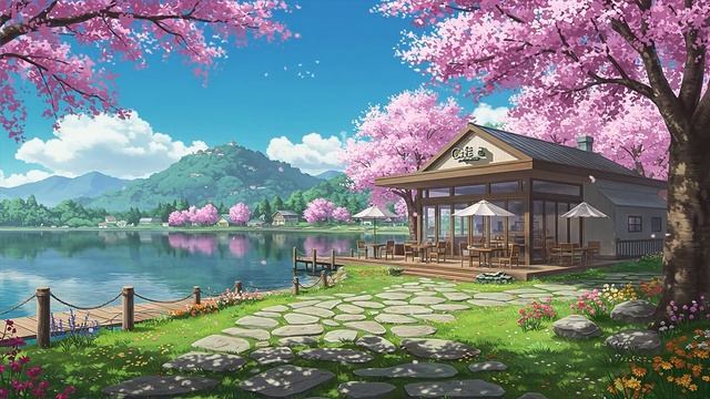 Spring Morning Coffee 🌸 Gentle Lofi Healing for a Happy Mood ~ Feel the Positivity with Me