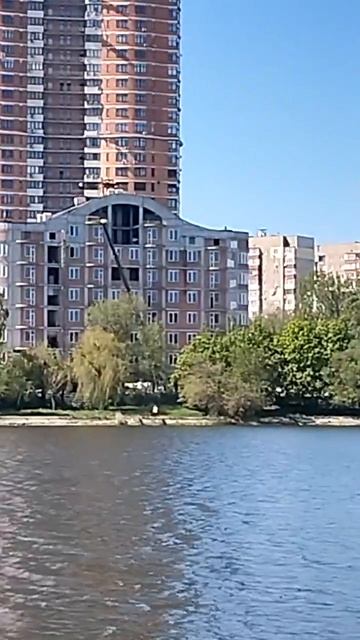 🏗️🏢 ✌️😉 Восстанавливают дом на набережной,и живность всякая бегает)