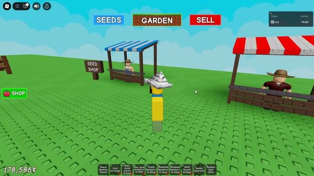 Becoming The Richest In Grow a Garden Roblox! The Biggest Tree!