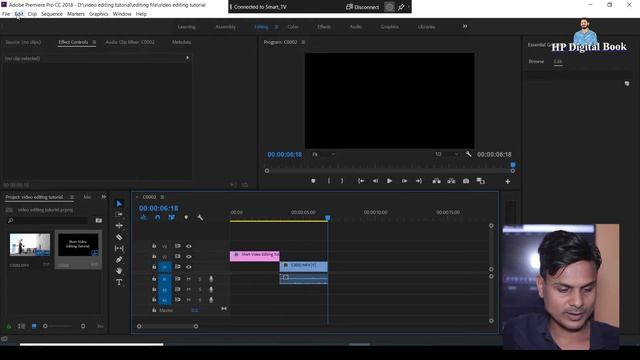 Learn Video Editing In Adobe Premiere Pro CC Basic Tutorial | Hindi
