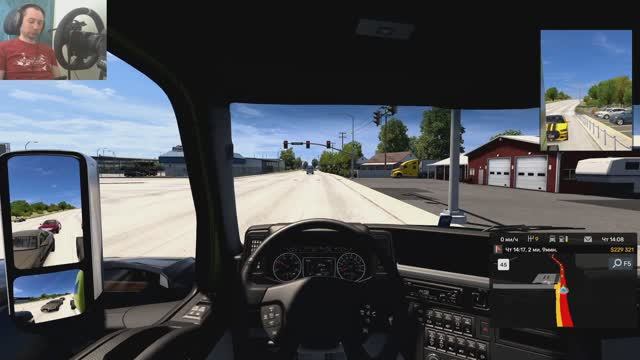 Работа выходного дня - American truck simulator - 019 - на руле MOZA R5