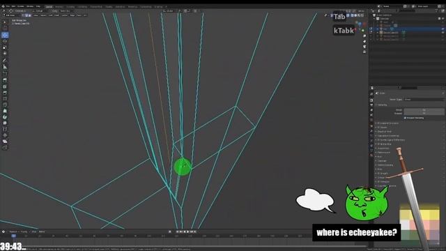 YOU BASTARD!!!! HERE'S YOUR SWORD!!! 🗡 Time lapse Blender 3d model of a bastard sword