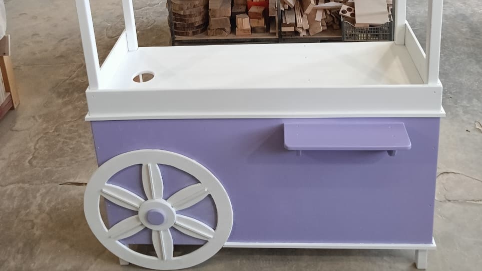 Будка для сахарной ваты своими руками.