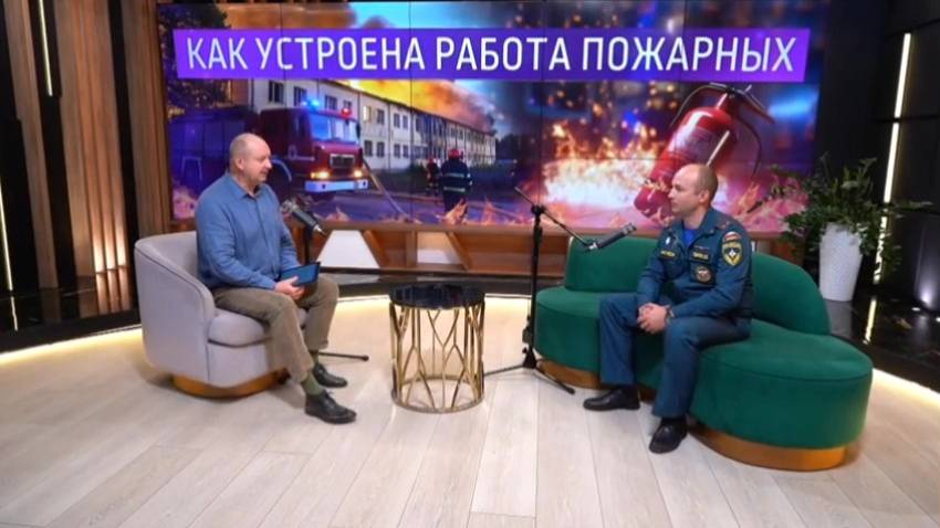 Интервью Дмитрия Твирова ко Дню пожарной охраны на телеканале Первый Тульский