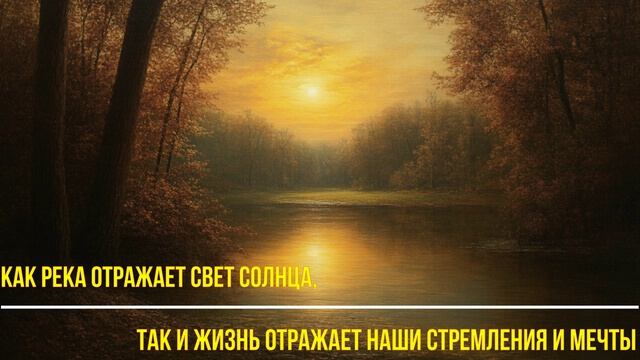 Жизнь отражает наши стремления и мечты