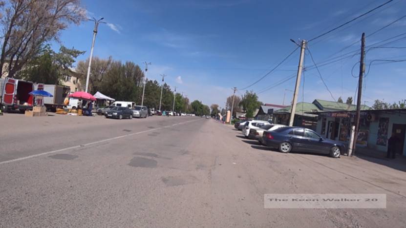 4K Город Кант, улица АБДРАИМОВА (ДЗЕРЖИНСКАЯ). Кыргызстан