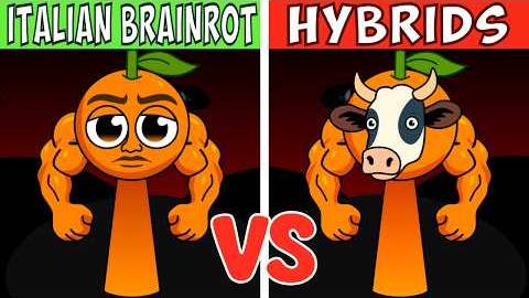 Incredibox Sprunki поменял местами ITALIAN BRAINROT VS HYBRIDS