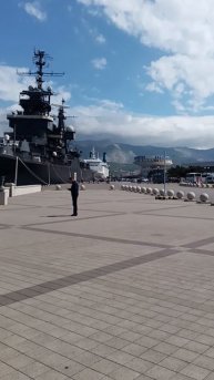 Новороссийск набережная крейсер Михаил Кутузов