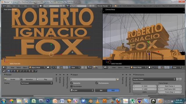 Blender Tutorials - Intros - HOW TO: Custom 20th Century Fox Intro using Blender