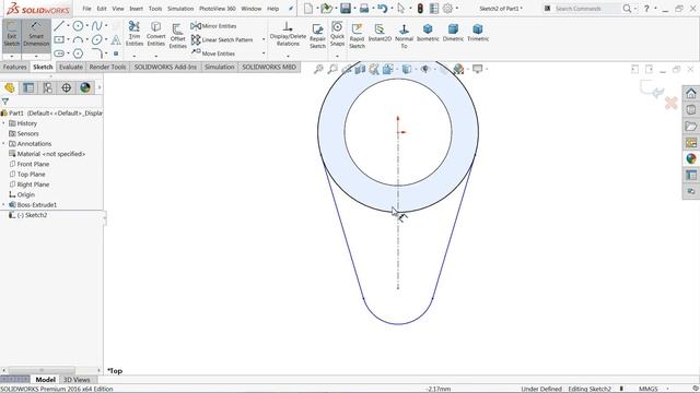 SolidWorks Tutorial for beginners Exercise 36  (Move/Copy features)