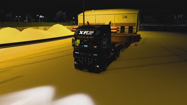 Стрим / Euro Truck Simulator 2 / DAF XF105 / Зима / Негабарит