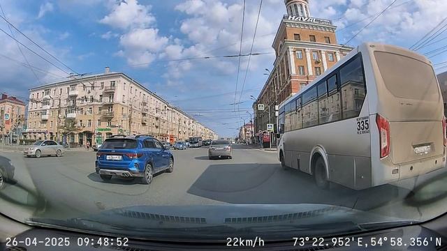 По Омску с 70mai a800s в режиме FullHD