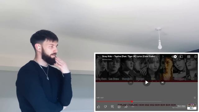 TeddyGrey Reacts to Stray Kids - TOPLINE ft. Tiger JK | FIRST REACTION