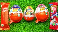 Мультики с Конфетами для Детей Распаковка Киндер Сюрпризов Kinder Joy Шоколадки и Леденцов
