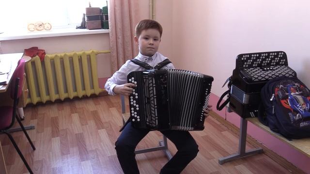 Ильин Даниил 8 лет 2 кл Русская народная песня "Как на тоненький ледок"