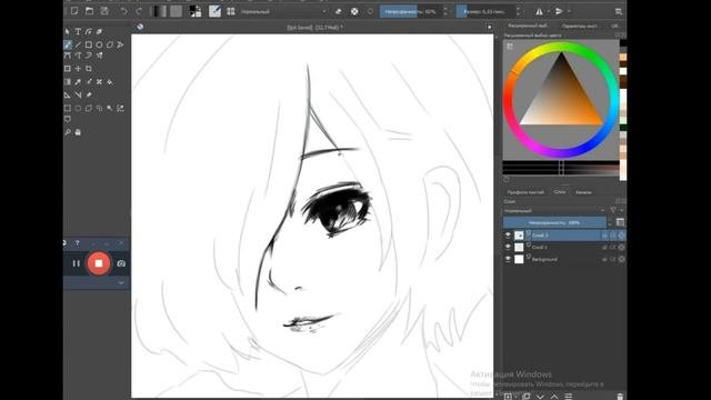 Speedpaint \\ Токийский гуль \\ Тока \\ манга арт \\ Tokyo Ghoul \\ Touka Kirishima