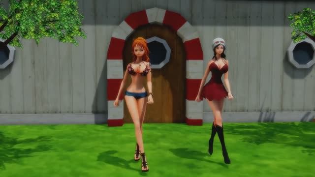 Just for imagine 2 | [MMD One Piece] - Nami Robin - HELLOVENUS Wiggle Wiggle