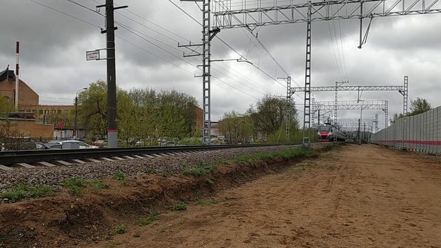 Электропоезд ЭП2Д-0079 ЦППК перегон Дмитров - Каналстрой 26.04.2023