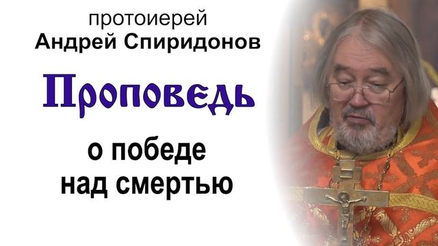 Проповедь о победе над смертью (2025.04.28). Протоиерей Андрей Спиридонов