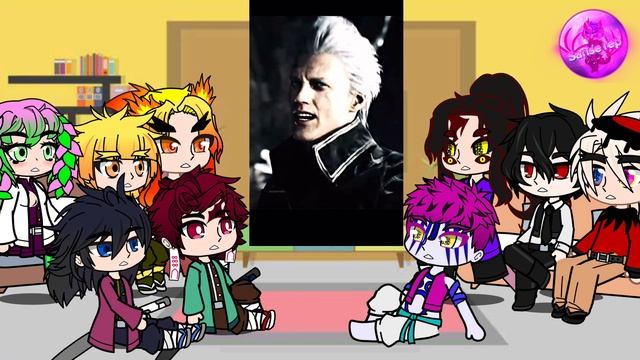 Demon slayer & demons реагируют на Dmc5