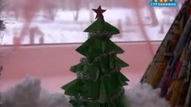 Выставка новогодних елочек в МКОУ СОШ №1