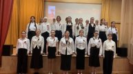 Конкурс военно-патриотической песни, моя в центре в сарафане с двумя косичками 🤗