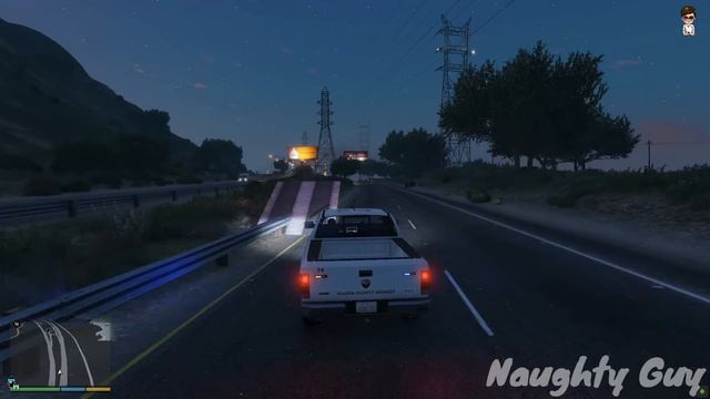 GTA 5 - Stealing Blaine County Sheriff Department Vehicles with Michael! | (Real Life Cars) #162