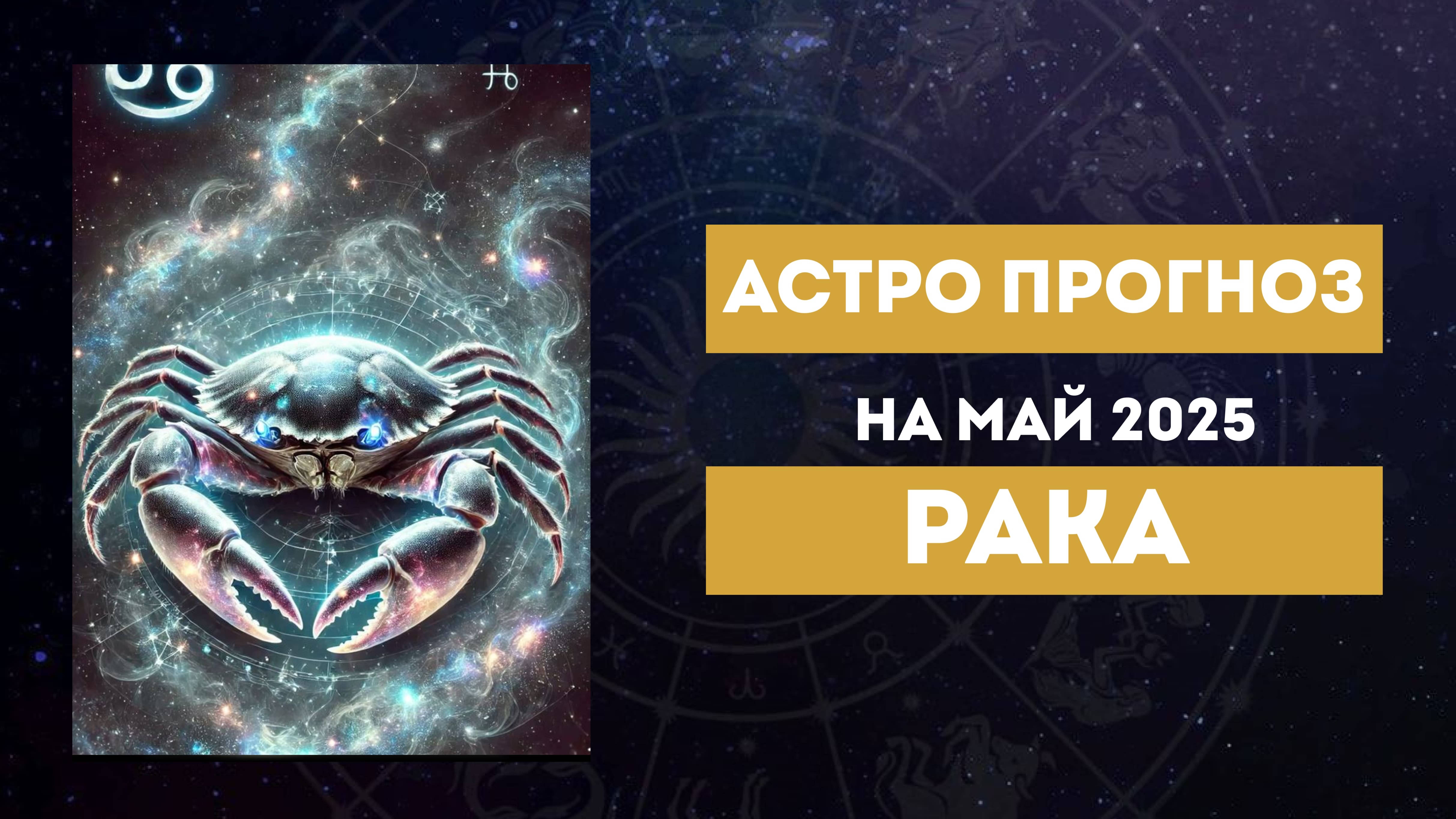 РАК. АСТРОЛОГИЧЕСКИЙ ПРОГНОЗ НА МАЙ 2025