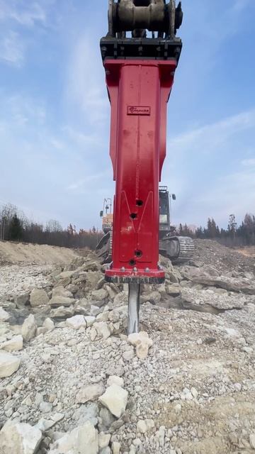 Полевые испытания гидрорыхлителя Impulse R600 в карьере #спецтехника#экскаватор#гидрорыхлитель