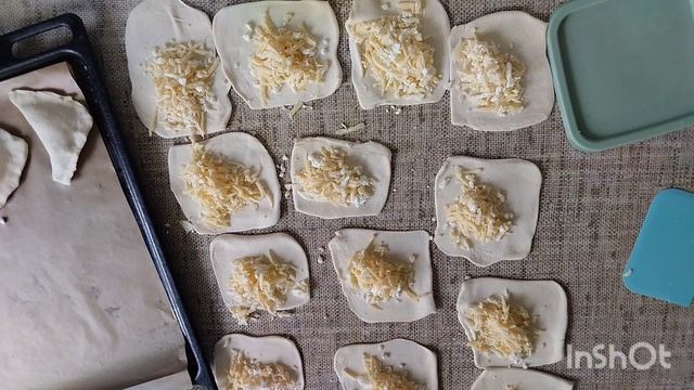 Хачапури из слоёного теста.Просто и быстро