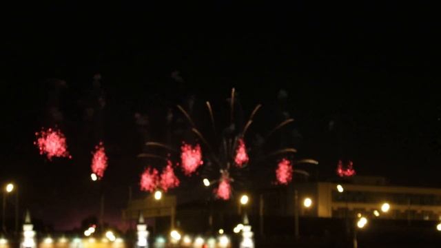 Салют на Воробьёвых горах 22 августа 2015