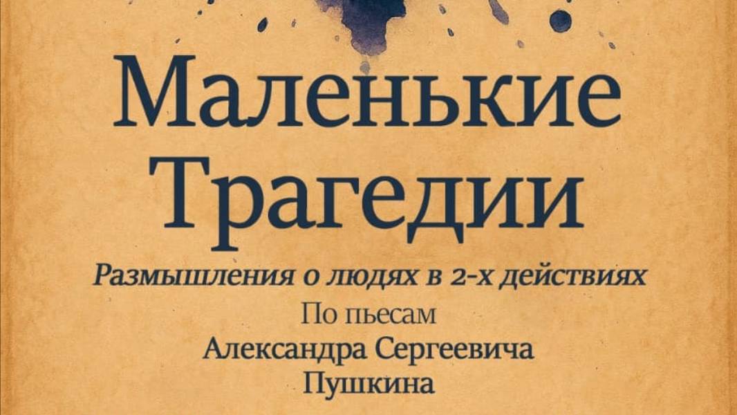 Спектакль "Маленькие трагедии" по пьесам А.С.Пушкина