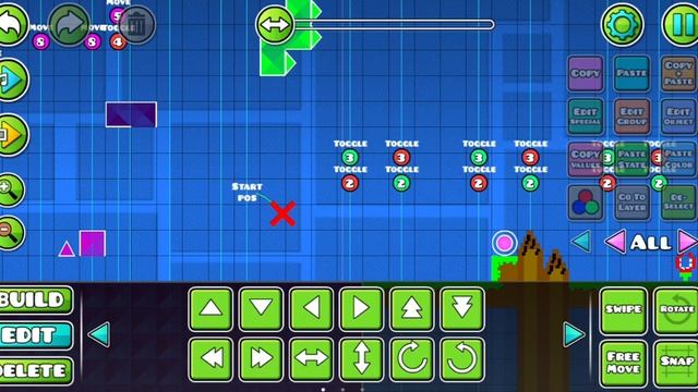 Делаю уровень vidio games 1 часть (это должны оценить) | Geometry Dash