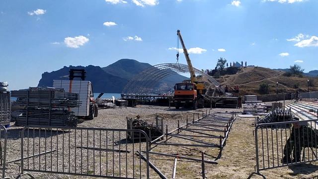 Началась подготовка к джаз фестивалю "Koktebel Jazz Party" - Коктебель 15.08.2020 г.
