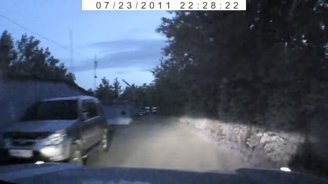 Пример обработанного ночного видео с регистратора