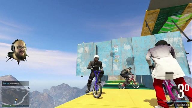 GTA V ONLINE - SKILLTEST DE BMX SEGURA O RAGE !!!