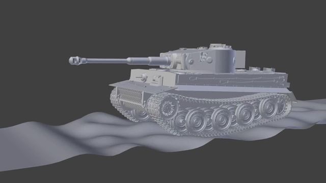 Blender 3D Tiger Tank Rig Test
