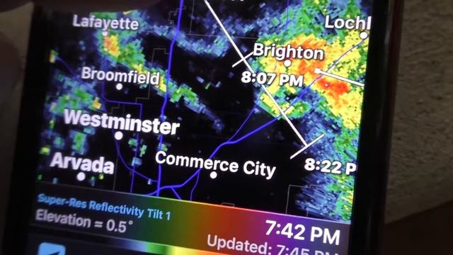 RadarScope "101" Episode 2 - Split Screen Mode during a severe thunderstorm