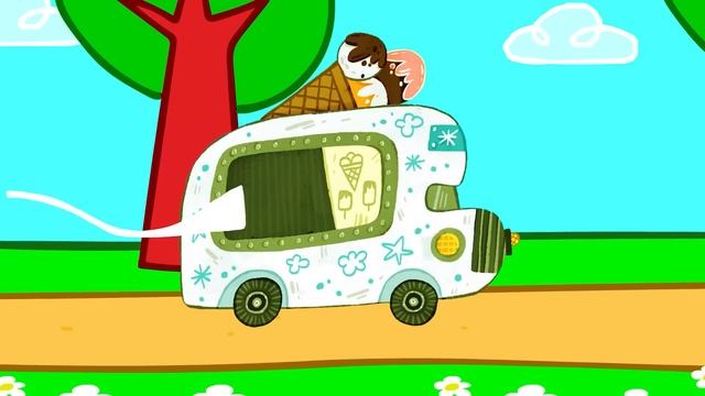 Ice Cream Song | Видео Для Малышей | Kit and Kate - Nursery Rhymes Russian
