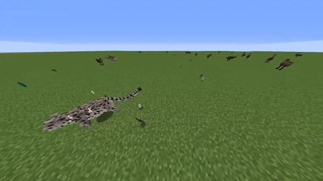 100 Emu vs 100 Snow Leopard - Minecraft