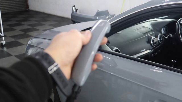 AUDI A3 WRAPPED IN NARDO GREY